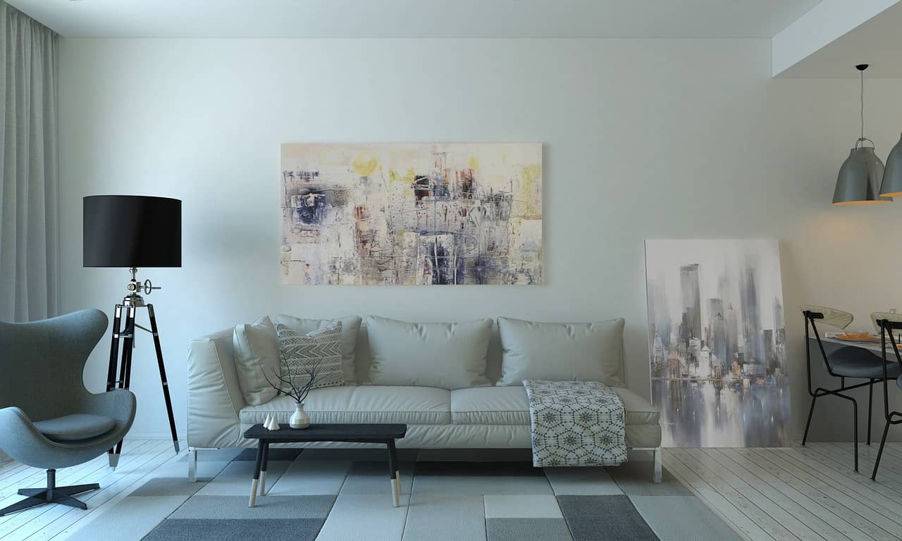 Living room of a newly handed-over A-rated home